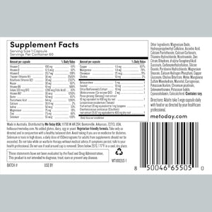 me today Multivitamin for Men, Mineral Supplements with 27 Vitamins, Minerals and Herbs, Including D, C, A, B, Biotin and Zinc, Vegetarian | General Health Supplements | 60 Capsules me todayBuy Supplements Australia