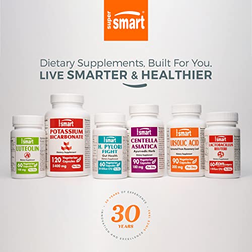 Supersmart - EDTA 1000mg per Day - Calcium Disodium EDTA Supplement | Non-GMO