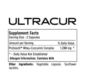 Ultracur Curcumin Complex Supplement - Ultra Bioavailable High Absorption Turmeric Curcumin Supplement for Joint, Muscle & Brain Support - Patented Protisorb for Premium Absorption – 60 Capsules UltraCurBuy Supplements Australia