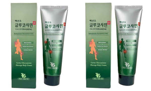Baeknyencho Glucosamine Body Massage Cream 150ml x 2 EA. Fragrance-Free & Paraben Free. Natural Gel for Massage Therapy