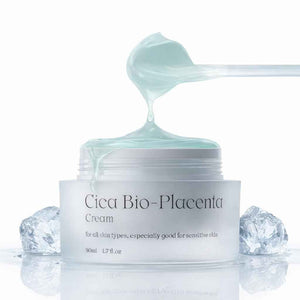 NATURAL DERMA PROJECT NDP Cica Cream - Gel Face Moisturizer for Sunburn Relief, lightweight Korean Moisturizer for Sensitive Skin, Centella Asiatica