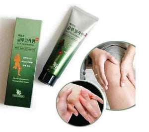 Baeknyencho Glucosamine Body Massage Cream 150ml x 2 EA. Fragrance-Free & Paraben Free. Natural Gel for Massage Therapy