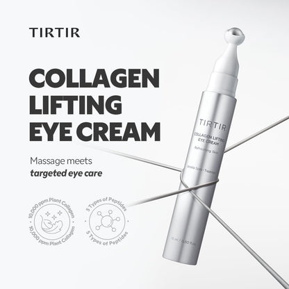 TIRTIR Collagen Lifting Eye Cream with Roller Applicator (15ml)