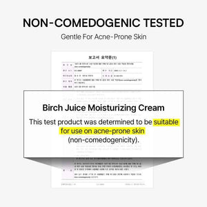 ROUND LAB Birch Juice Moisturizing Cream 2.7 Fl Oz, 48-Hour Deep Hydrating Face Moisturizer with Birch Sap & Vita Hyaluronic Acid for Acne-Prone Skin