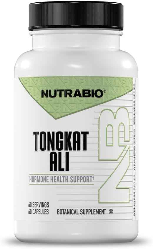 NutraBio Tongkat Ali Longjack 100 Supplement - Natural Support for Muscle Mass, Strength, Performance- Longjack Tongkat Ali for Men- 200mg per Capsule, 60 Servings