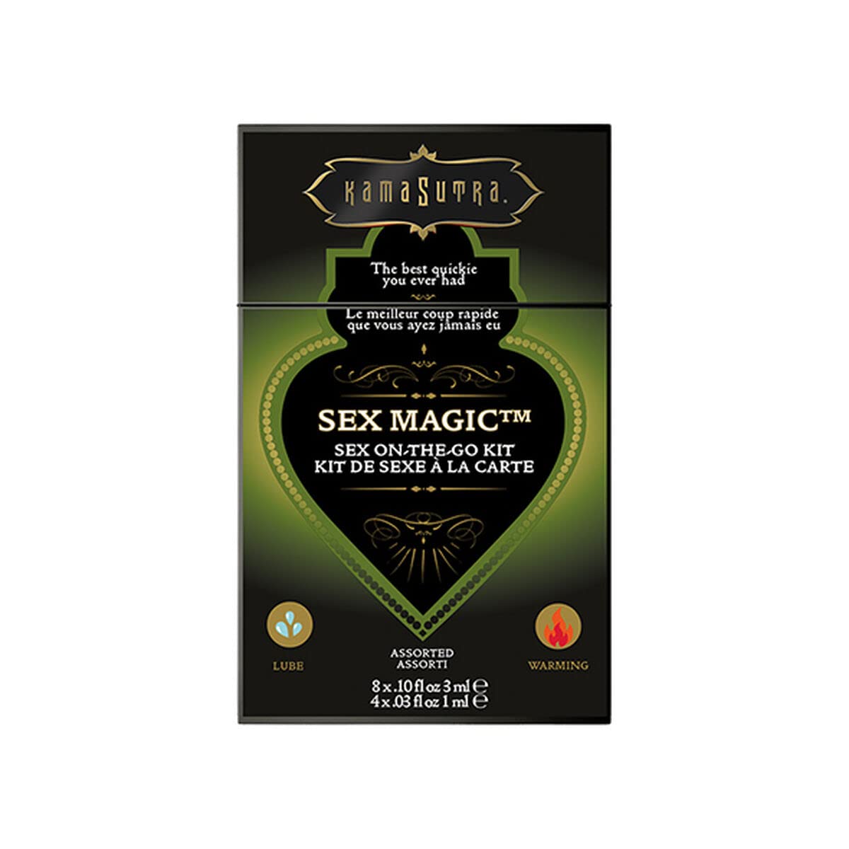 KAMA SUTRA Magic Sex Sex-to-Go Kit – 12 Assorted Sachets Body Glide and Arousel Gel – Great for Travel and Boyfriend Girlfriend, Wife, Husband, Birthday, Anniversary, Gift, Sampler