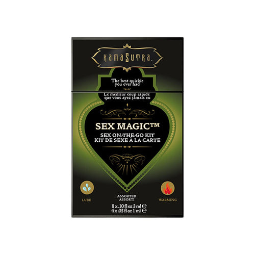 KAMA SUTRA Magic Sex Sex-to-Go Kit – 12 Assorted Sachets Body Glide and Arousel Gel – Great for Travel and Boyfriend Girlfriend, Wife, Husband, Birthday, Anniversary, Gift, Sampler