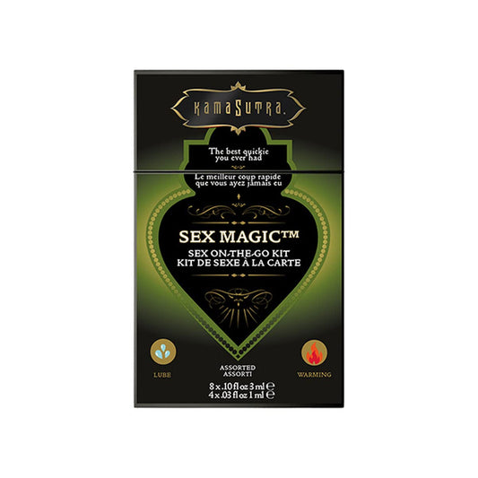 KAMA SUTRA Magic Sex Sex-to-Go Kit – 12 Assorted Sachets Body Glide and Arousel Gel – Great for Travel and Boyfriend Girlfriend, Wife, Husband, Birthday, Anniversary, Gift, Sampler