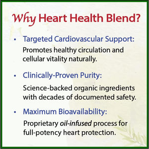 Bodymune Heart Health Blend Cholesterol Support – Organic Cardiovascular & Circulation Supplement – with Green Tea, Pomegranate & Black Seed Oil – 66 Capsules – USDA Organic, Vegan BodymuneBuy Supplements Australia