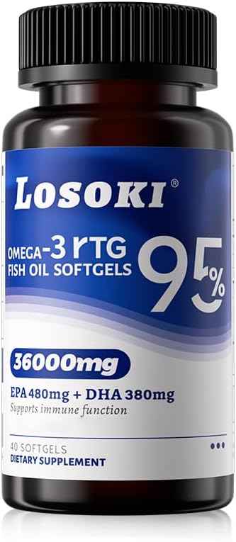 Losoki High Purity rTG Fish Oil Capsules 40 Capsules