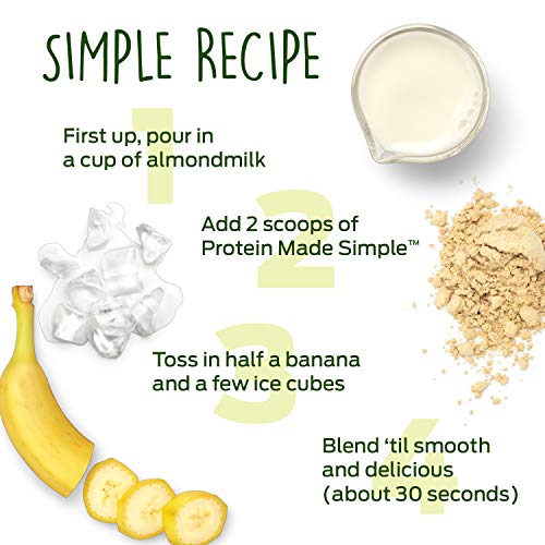Vega Protein Made Simple, Dark Chocolate - Stevia Free Vegan Protein Powder