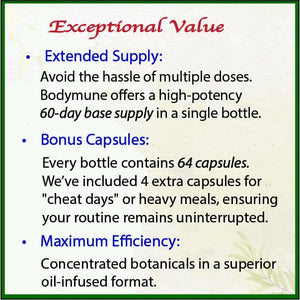 Bodymune USDA Organic Blood Sugar Blend | Supports Healthy Metabolism* | with Bitter Melon, Moringa, Aloe Vera, Nopal, Papaya Extracts & More | 60-Day Supply | Vegan & Non-GMO | USA-Made BodymuneBuy Supplements Australia