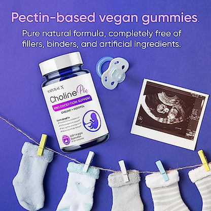 Natural X Choline Plus Inositol Fertility Supplements – Myo-Inositol and Choline Preconception Vitamins