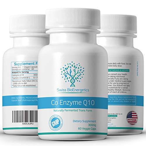 Co Enzyme Q10 CoQ10 300mg 60 Capsules - Superior Naturally Fermented Trans Form