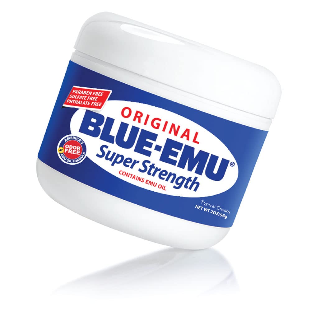 BLUE-EMU Original Super Strength Cream, Daily Muscle & Joint Support, 2 oz