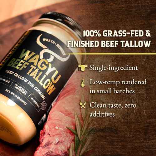 Wrath & Remedy Organic Beef Tallow for Skin - 4 OZ (Lavender) & Wagyu Beef Tallow for Cooking (14 oz)