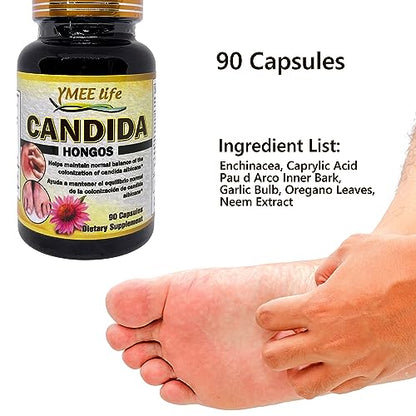 Productos El Colibri Candida Hongos 90 Capsules