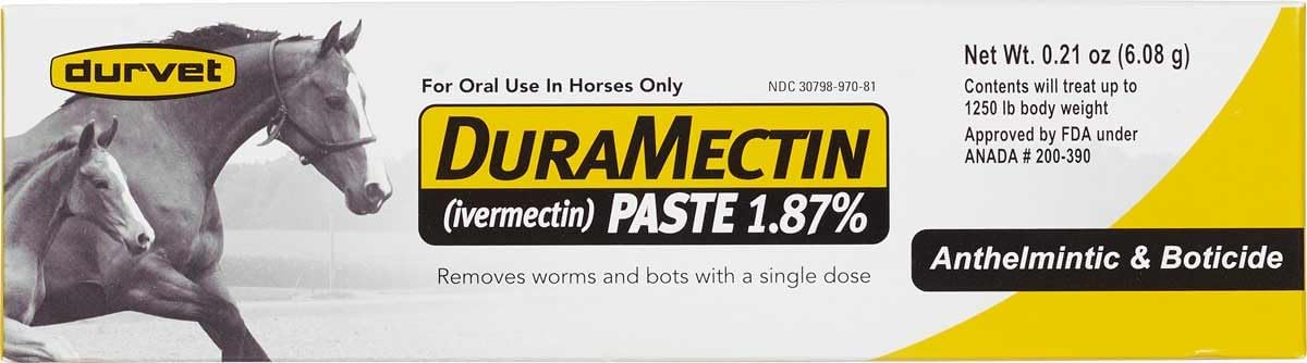 Duramectin Ivermectin Paste 1.87% for Horses, 0.21 oz