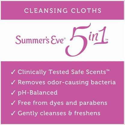 Summer's Eve Cleansing Cloth Simply Sensitive, 3 Count