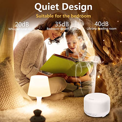Hianjoo 450ml Essential Oil Diffuser, Electric Aroma Ultrasonic Aromatherapy Fragrant Oil