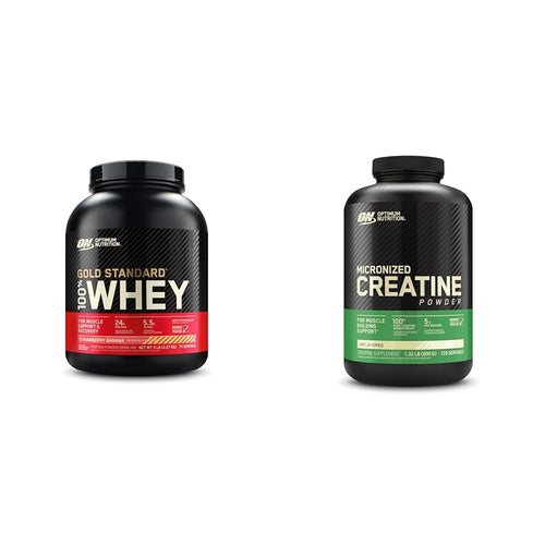 Optimum Nutrition Gold Standard 100% Whey Protein Powder, Strawberry Banana