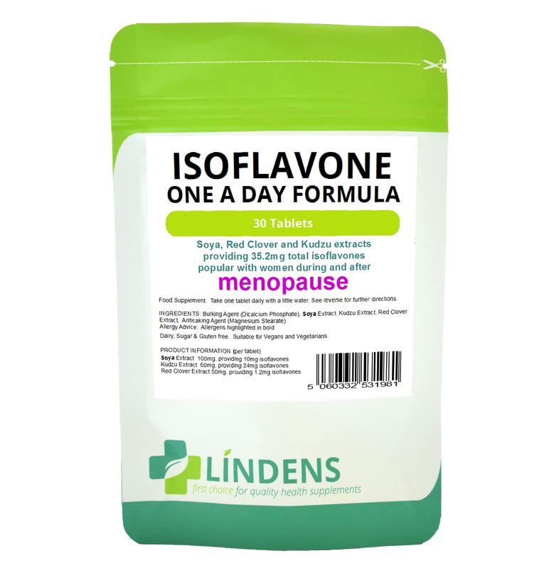 Lindens SOYA Isoflavone Red Clover 3-Pack 90 Tablets Isoflavones Kudzu Extract Natural