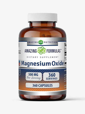 Amazing Formulas Magnesium Oxide Supplement - 500 Mg per Serving - 90 Capsules - Non-GMO - Gluten-Free - Made in USA