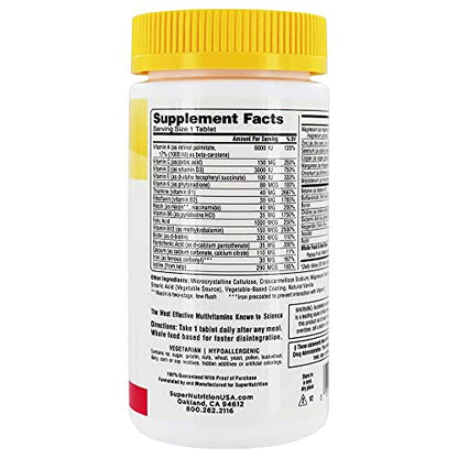 SuperNutrition SimplyOne Multi-Vitamin for PreNatal, One/Day Tablets, Day Supply, White, 90 Count