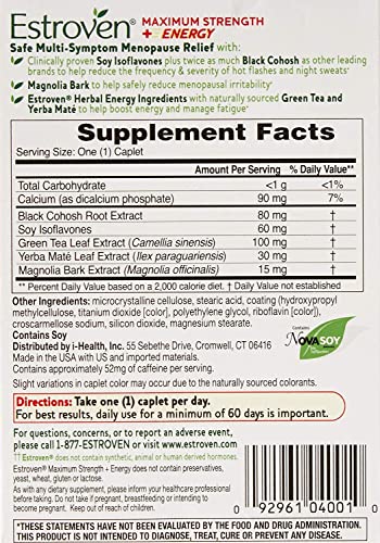 Estroven Maximum Strength One Per Day, 120 Caplets