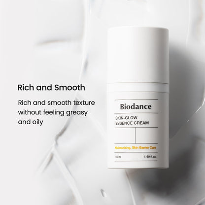 BIODANCE Skin-Glow Essence Cream, Moisturizing, Hydrating, Anti-Aging, Daily Facial Moisturizer with Hyaluronic Acid, Ceramide, Korean Skin Care | 1.69 fl.oz, 50ml