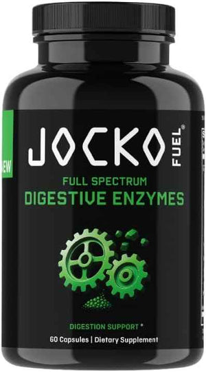 Jocko Fuel Digestive Enzymes - Full Spectrum Support, Nutrient Absorption, Gut Health Support, Digestion Aid - 60 Capsules
