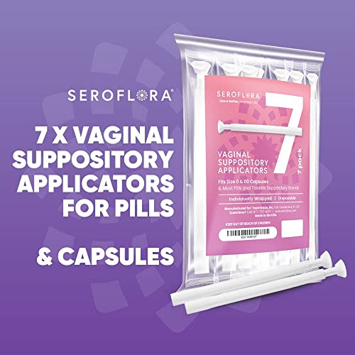 SEROVERA Seroflora Boric Acid Suppositories Applicators for Women, Individually Wrapped Pack of 7