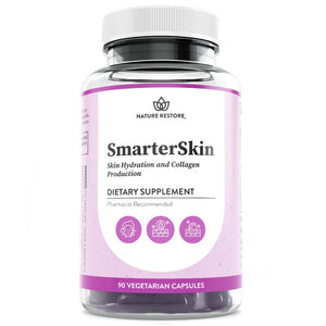 Smarter Skin, Nourishing Skin Health Within, Triple Combination of Polypodium Leucotomos Extract, FloraGLO, Verbasnol, 60 Vegan Capsules Nature RestoreBuy Supplements Australia