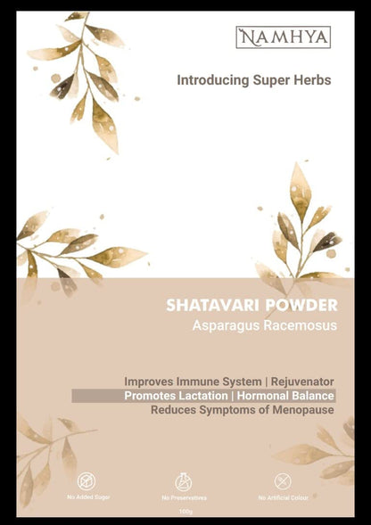 Namhya Shatavari powder - Good for menopause in women