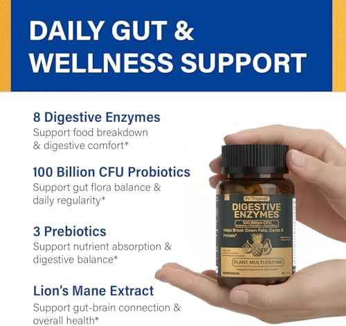 12 PPM Molecular Hydrogen Tablets & Digestive Enzymes with Probiotics and Prebiotics - Daily Wellness & Digestive Routine - 2 Items