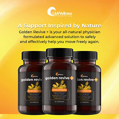UpWellness Golden Revive + Joint Support with Quercetin, Magnesium, and Turmeric