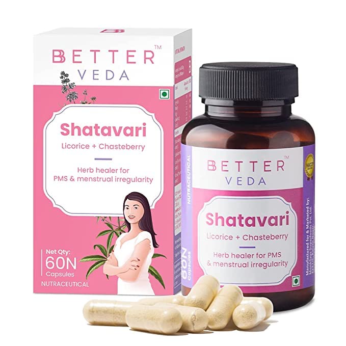 SEASOL BBETTER VEDA Pure Shatavari Capsules for Women's Health | Herbal Healer