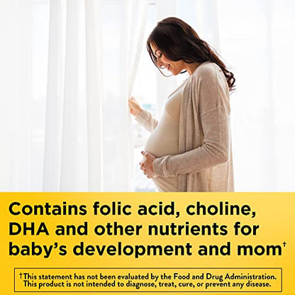 Nature Made Prenatal Gummies with DHA and Folic Acid, Prenatal Vitamin and Mineral Supplement