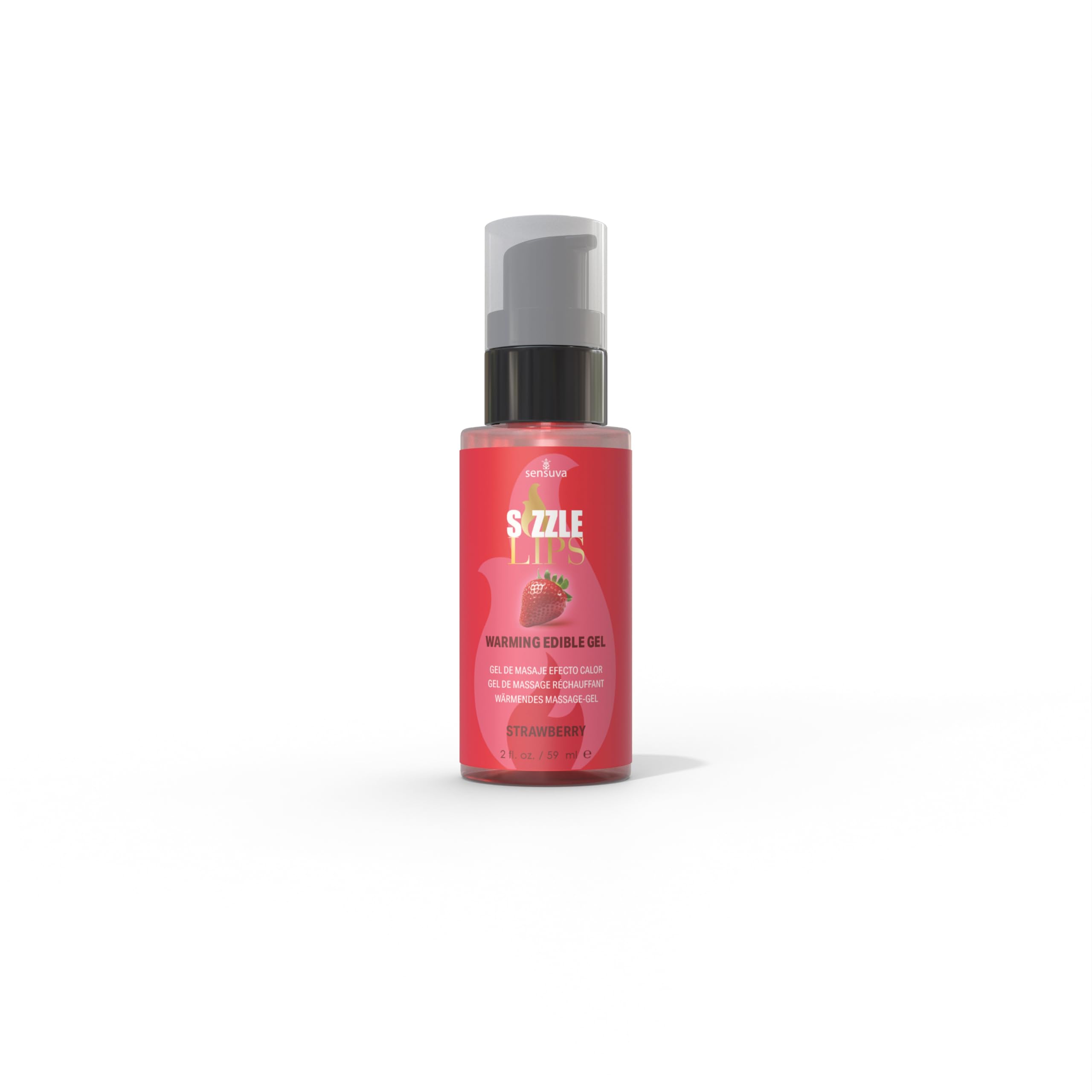 Sensuva Sizzle Lips Edible Warming Gel (Strawberry, 2 fl.oz)