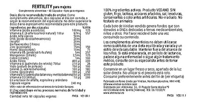 Viridian Fertility For Women 60 Veg Caps (Pro-Conception) New