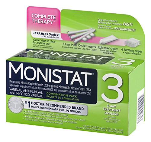 Monistat 3 Day Triple Action Combo Pack, Odorless, White
