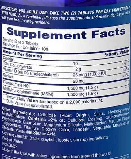 Osteo Bi-Flex Triple Strength Glucosamine 1500 mg, MSM 1500 mg with Vitamin D3 1000 UI Tablets, 200 Count (Pack of 1)