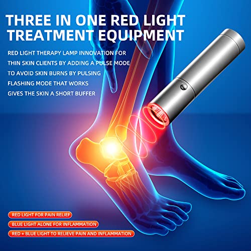 Infrared Light Therapy Wand for Powerful Infrared Light Therapy Red Light，grey-sdt-11