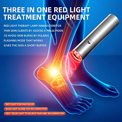 Infrared Light Therapy Wand for Powerful Infrared Light Therapy Red Light，grey-sdt-11