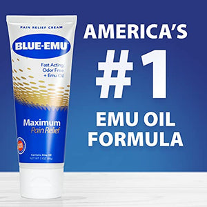 BLUE-EMU Maximum Pain Relief Cream for Arthritis, Muscle, & Joint Aches, 3 Oz, 1 Pack BLUE-EMUBuy Supplements Australia
