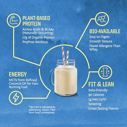 Vegan Protein Powder Plant-based Protein Powder USDA Organic | BCAA Amino Acids