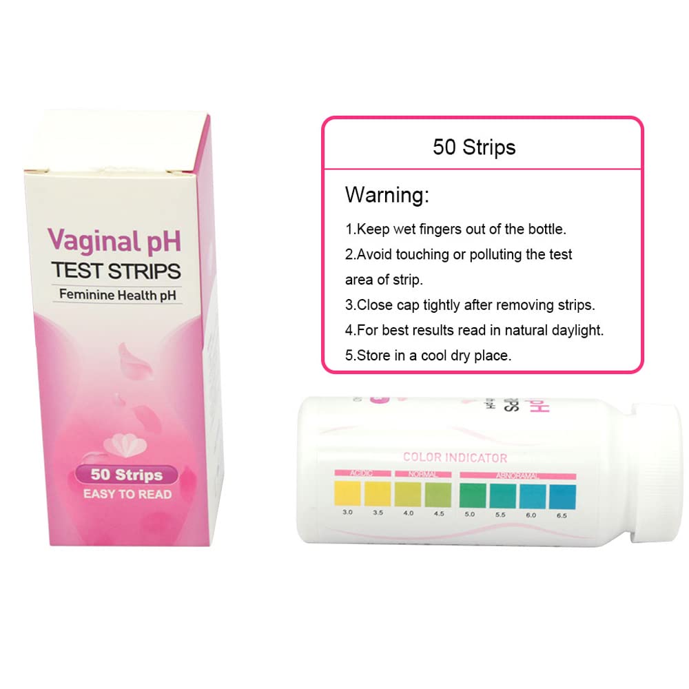 Colilove Vaginal Health PH Test Strips (50cnt) Feminine Vaginal PH Balance Test Strips Monitor