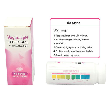 Colilove Vaginal Health PH Test Strips (50cnt) Feminine Vaginal PH Balance Test Strips Monitor