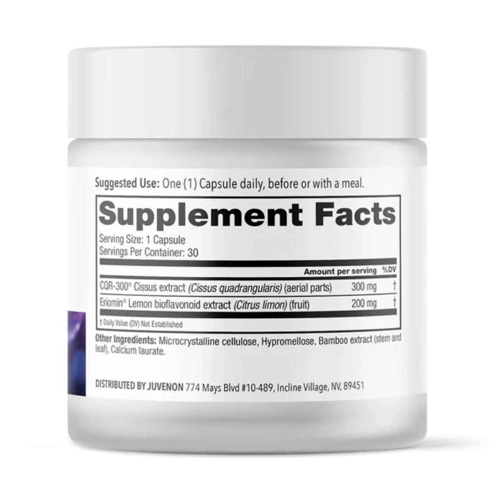 Juvenon GLP-1 Gold™ – Metabolic Support Supplement with CQR-300® & Eriomin™ – Helps Maintain Healthy Weight, Energy & Nutrient Metabolism – 30 Capsules
