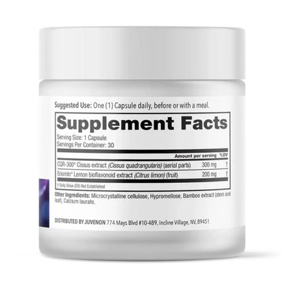 Juvenon GLP-1 Gold™ – Metabolic Support Supplement with CQR-300® & Eriomin™ – Helps Maintain Healthy Weight, Energy & Nutrient Metabolism – 30 Capsules